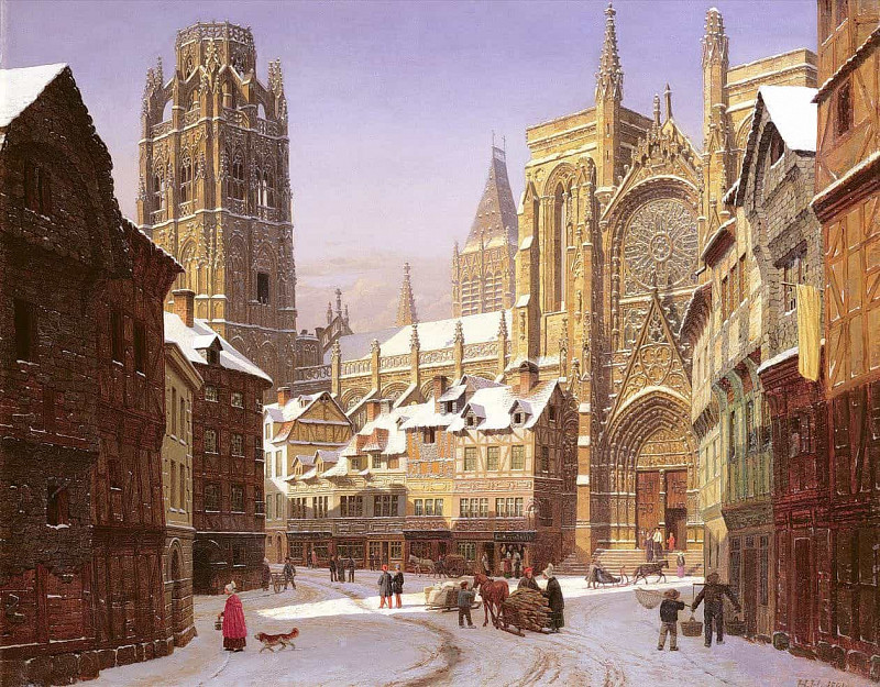 Dutch Cathedral Town. Heinrich Hansen