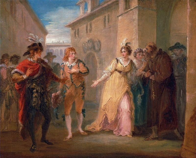 The revelation of Olivia’s betrothal, from "Twelfth Night," Act V, Scene i. William Hamilton