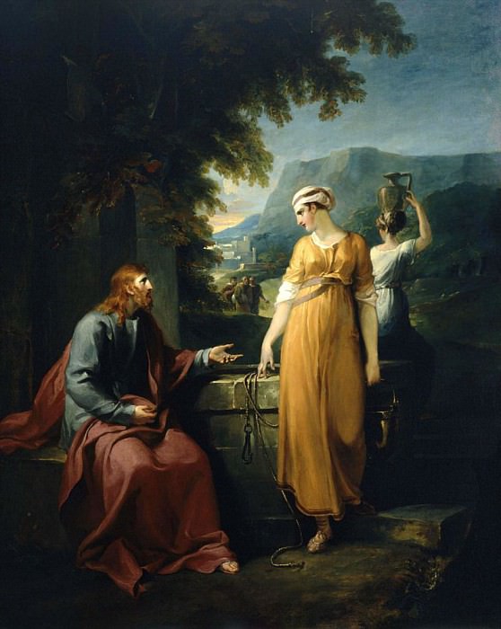 Christ and the woman of Samaria. William Hamilton