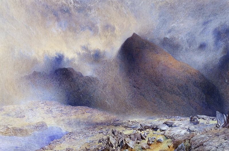Mount Snowdon through Clearing Clouds. Alfred William Hunt