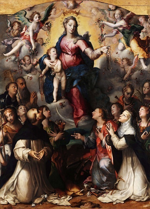 The Madonna of the Rosary. Dirk Herndricksz