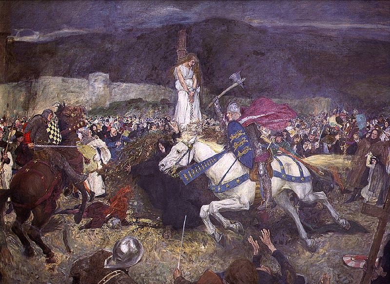 Rescue of Guinevere by Lancelot. William Hatherell