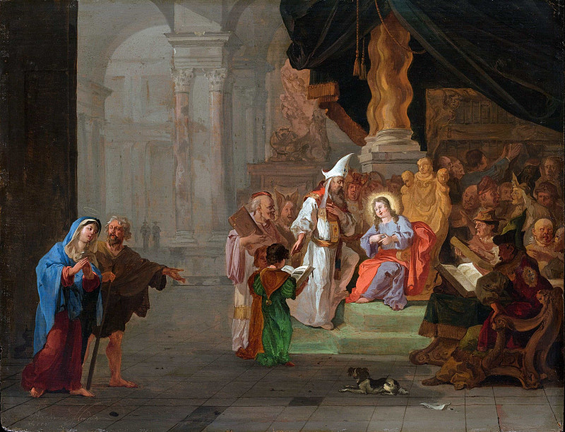 Christ among the Doctors. Abraham Hondius