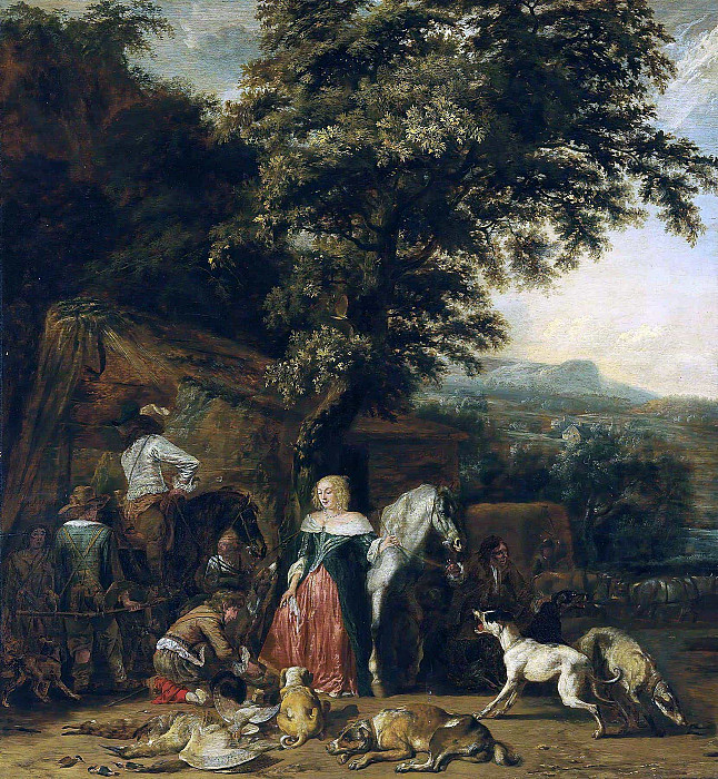 The Hunting Party. Abraham Hondius