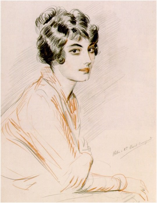 Portrait Of Madame Marcel Cassaguet. Paul Cesar Helleu