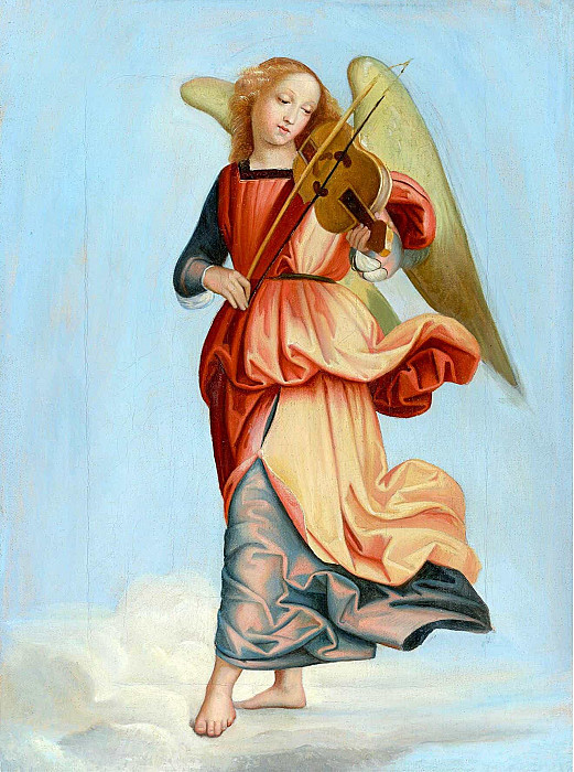 Music making angel (after Raffael). Franz Ittenbach