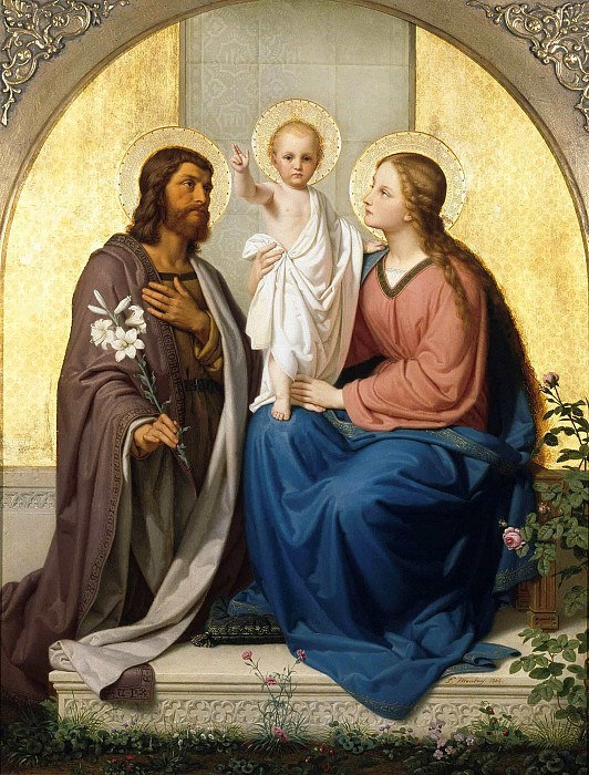The Holy Family; Die Heilige Familie. Franz Ittenbach