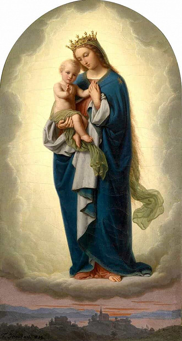 Мадонна с младенцем. Франц Иттенбах