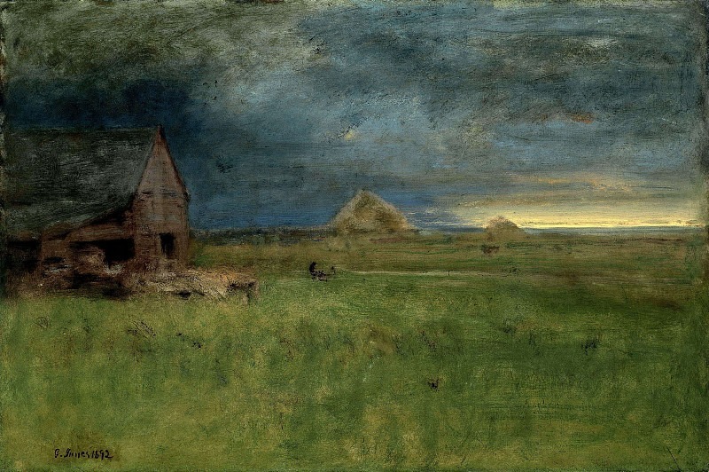 The Lonely Farm, Nantucket. George Inness