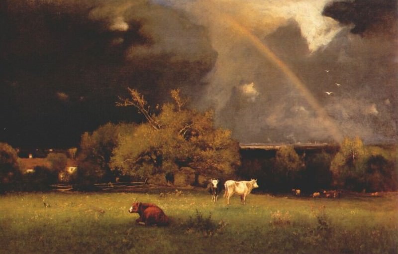 the rainbow c1878-9. George Inness
