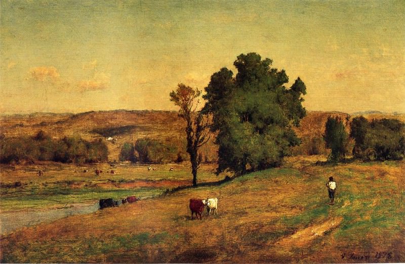 Landscape with Figure. George Inness