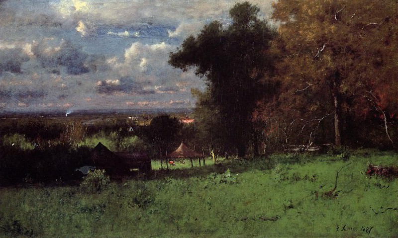 A Breezy Autumn. George Inness