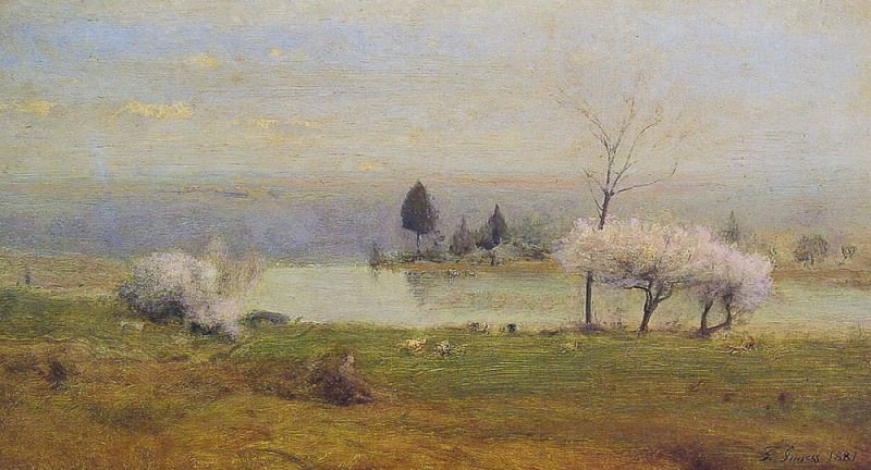 Pond at Milton on the Hudson. George Inness