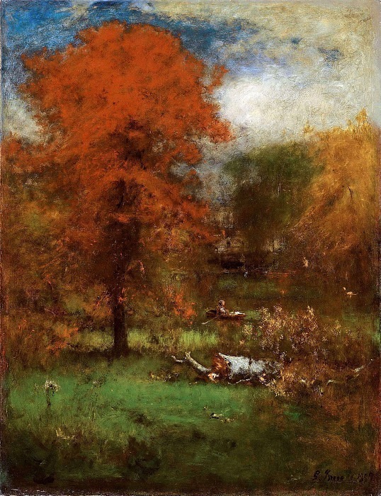 The Mill Pond. George Inness