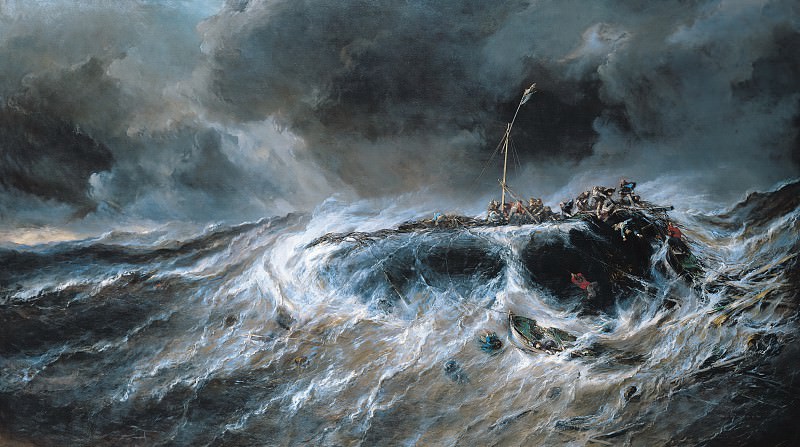 Shipwreck of the Three-Master The Emily in 1823