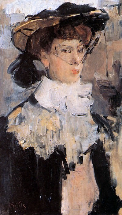 Young woman with hat. Isaac Israels