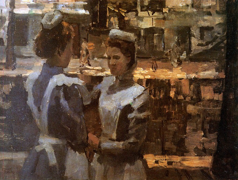 Two maids. Isaac Israels