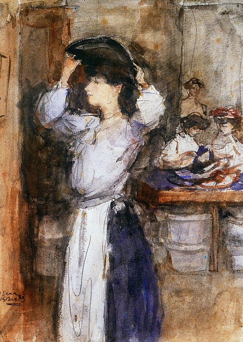Woman with hat. Isaac Israels