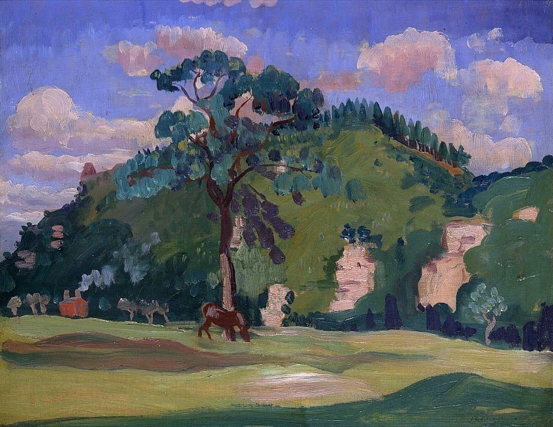 Landscape with a Grazing Horse. James Dickson Innes
