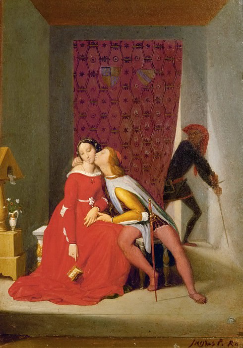 Paolo and Francesca. Jean Auguste Dominique Ingres