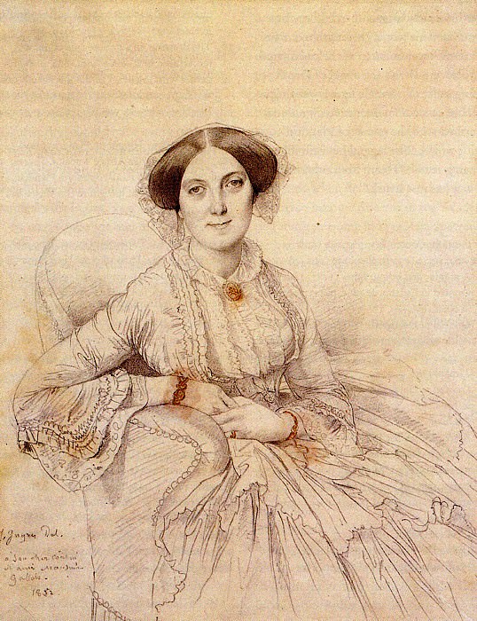 Ingres Madame Felix Gallois born Nathalie Bochet. Jean Auguste Dominique Ingres