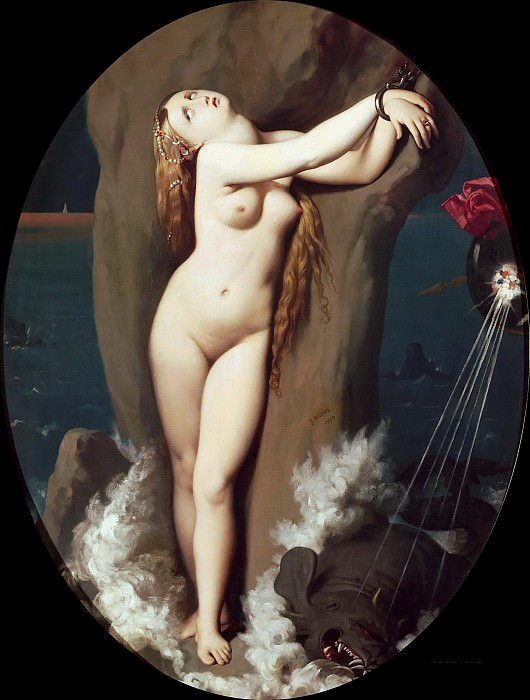 Angelica chained. Jean Auguste Dominique Ingres