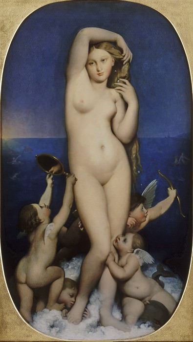 Venus Anadyomene. Jean Auguste Dominique Ingres