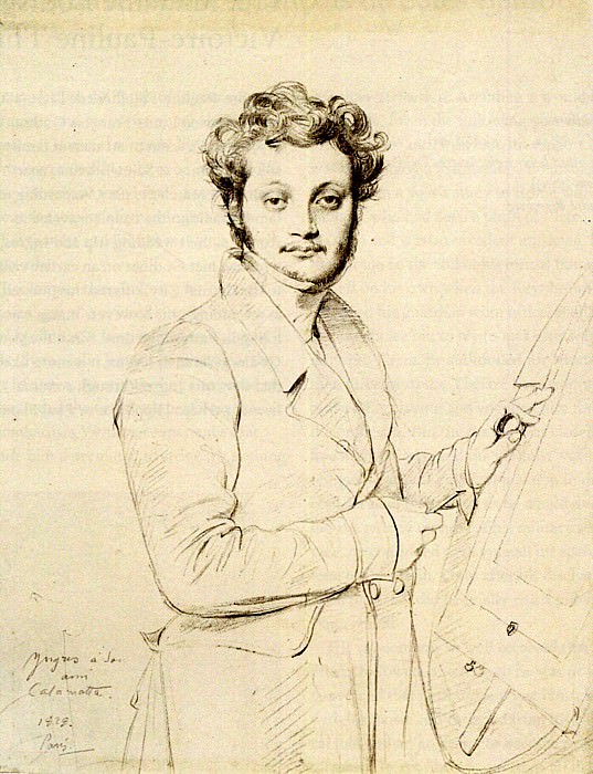 Ingres Luigi Calamatta. Jean Auguste Dominique Ingres