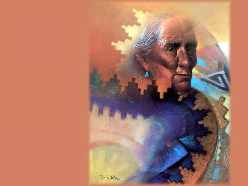 Портрет индейца навахо. Дэвид Джонс