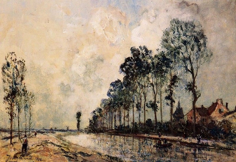 The Oorcq Canal Aisne. Johan Barthold Jongkind