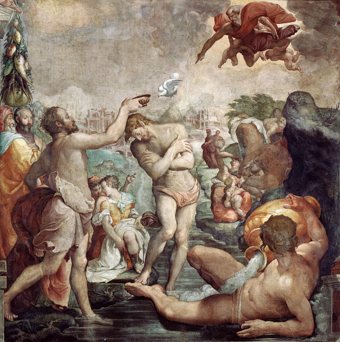 Крещение Христа. Якопино дель Конте