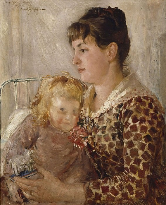 Mother and Child. The Wife and Daughter of the Artist Allan Österlind. Ernst Josephson