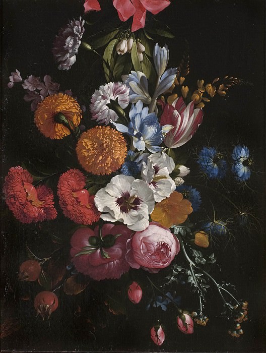 Натюрморт с букетом цветов. Йохан Йонсен