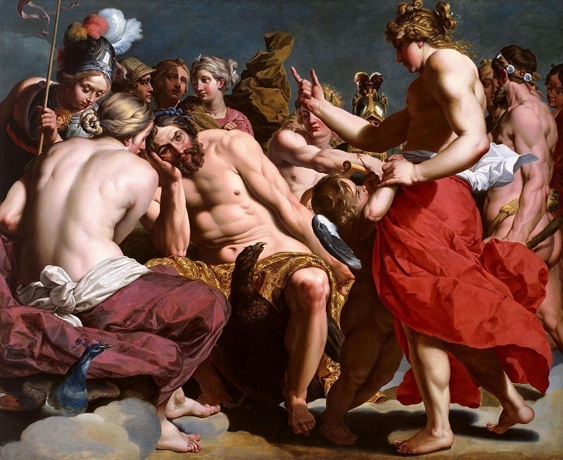 Jupiter Rebuked by Venus. Abraham Janssens