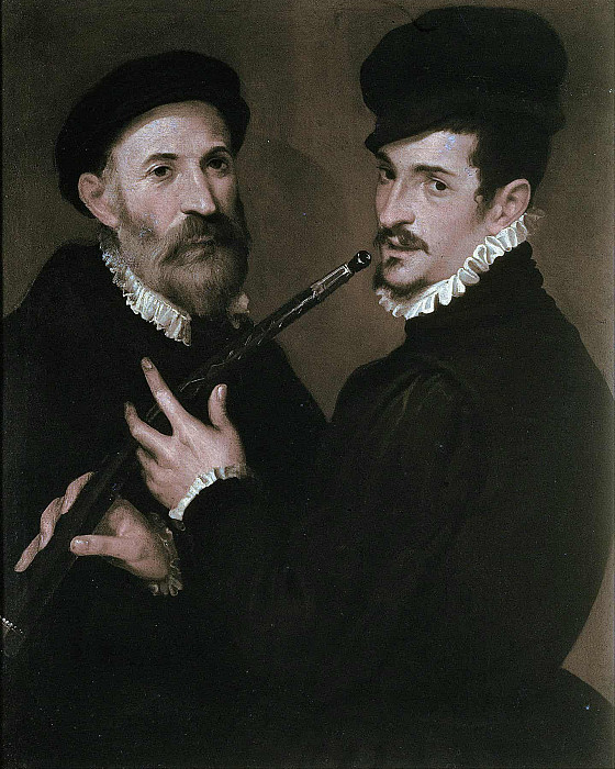 Double portrait of musicians. Bartolomeo Passarotti