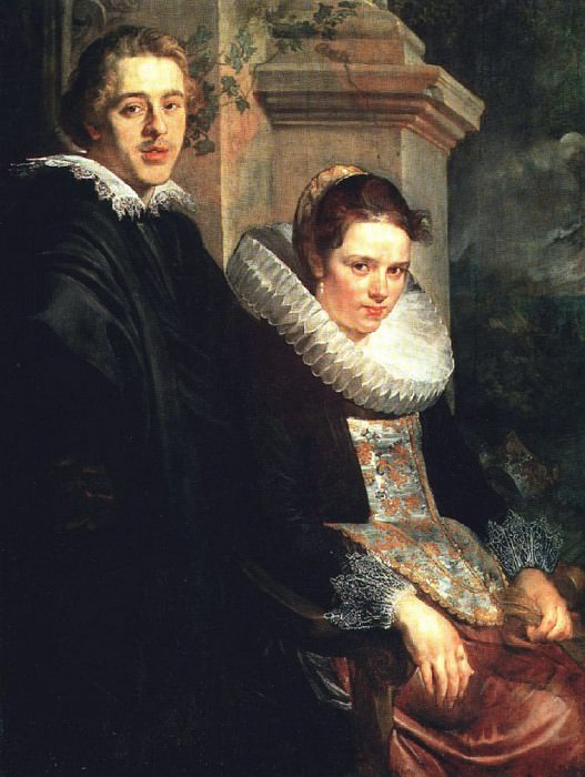 Портрет молодой женатой пары. Якоб Йорданс