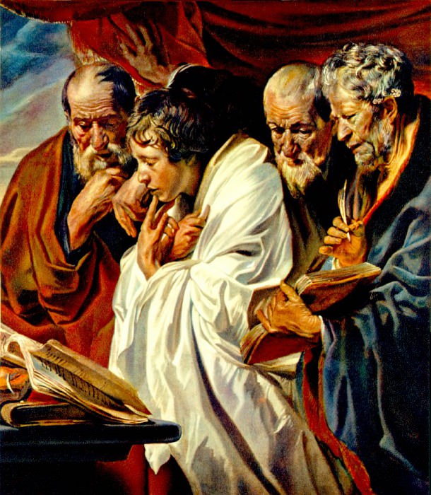 The Four Evangelists. Jacob Jordaens