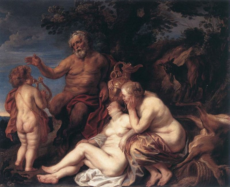 Воспитание Юпитера, 1620. Якоб Йорданс