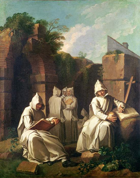 Carthusian Monks in Meditation. Étienne Jeaurat
