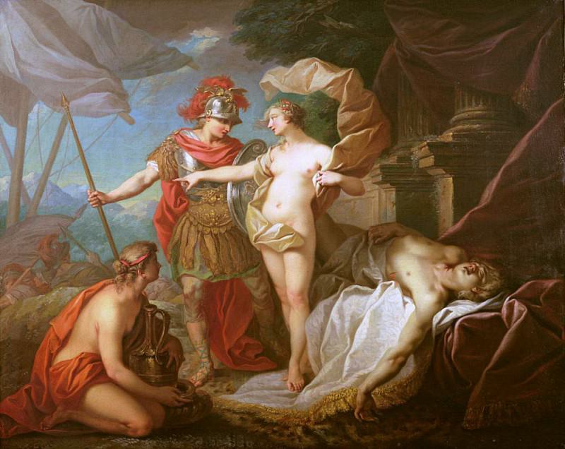Achilles leaving to avenge the death of Patroclus. Étienne Jeaurat