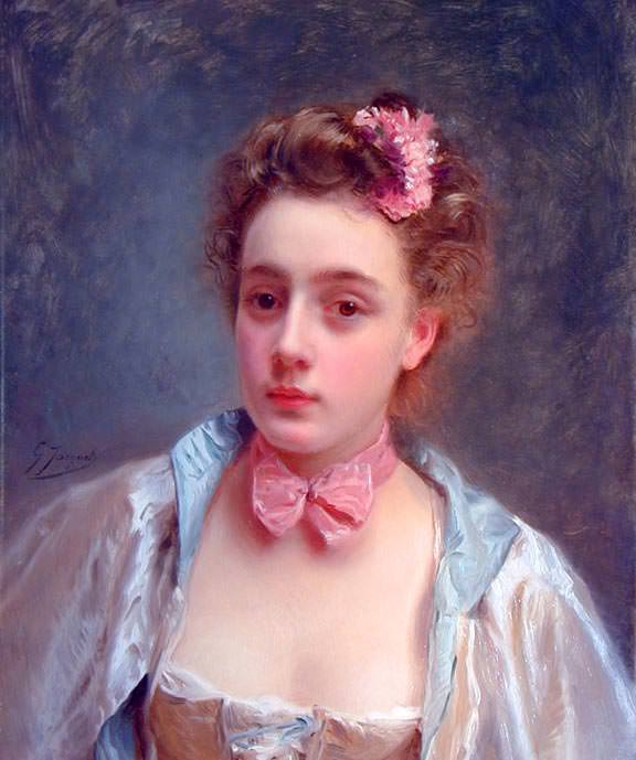 Dressed for the ball. Gustave Jean Jacquet