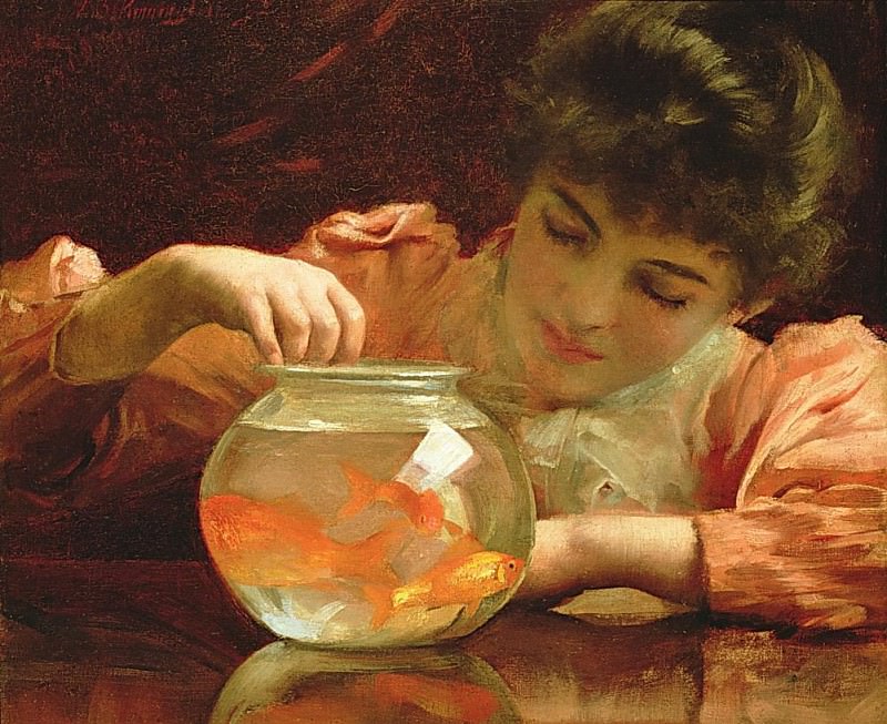 Чаша с Золотой рыбкой. Томас Бенджамин Кеннингтон