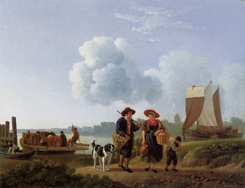 Koningh de Leendert Ferry with cattle Sun. De Koningh
