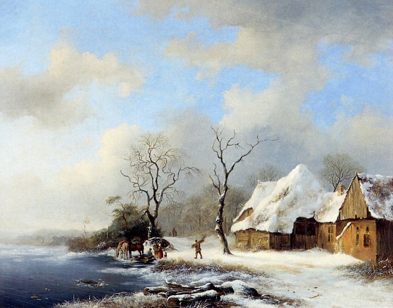 Winterlandscape. Frederik Marianus Kruseman