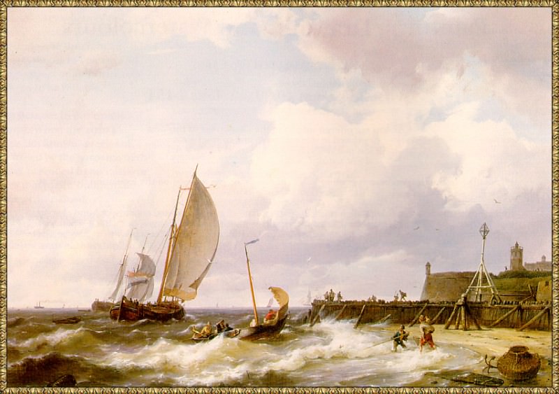 Koekkoek Rough-Seas-off-the-Dutch-Coast-sj. Koekkoek