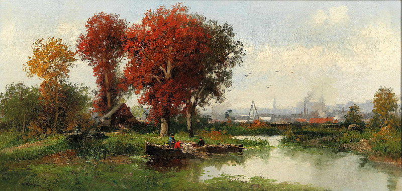Wetland Landscape In Vienna. Adolf Kaufmann