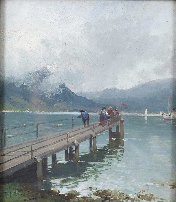 In remembrance of summer; Zur Erinnerung an den Sommer. Adolf Kaufmann