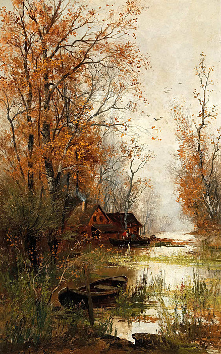 In the Forest of Fontainebleau; Im Wald von Fontainebleau. Adolf Kaufmann