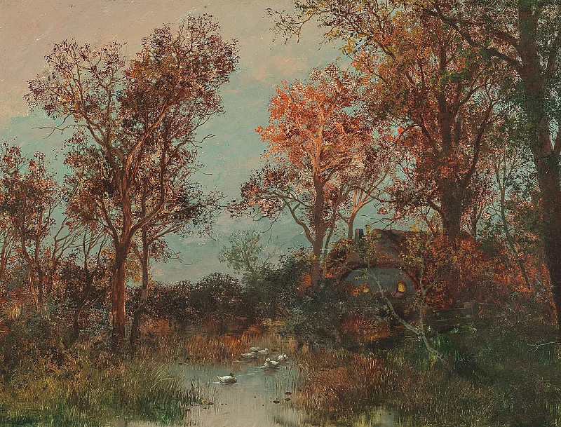 A Summer Evening. Adolf Kaufmann