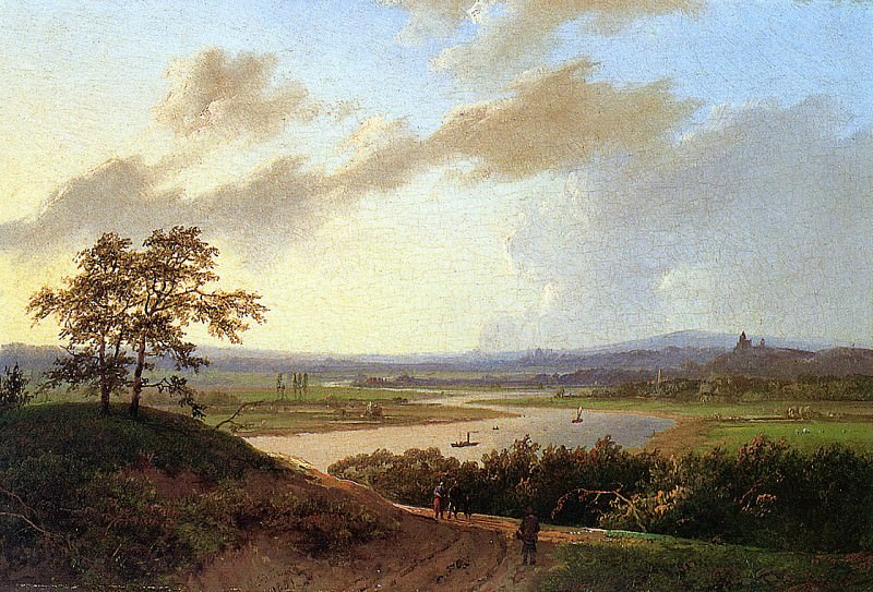 Rijn landscape. Marinus Koekkoek